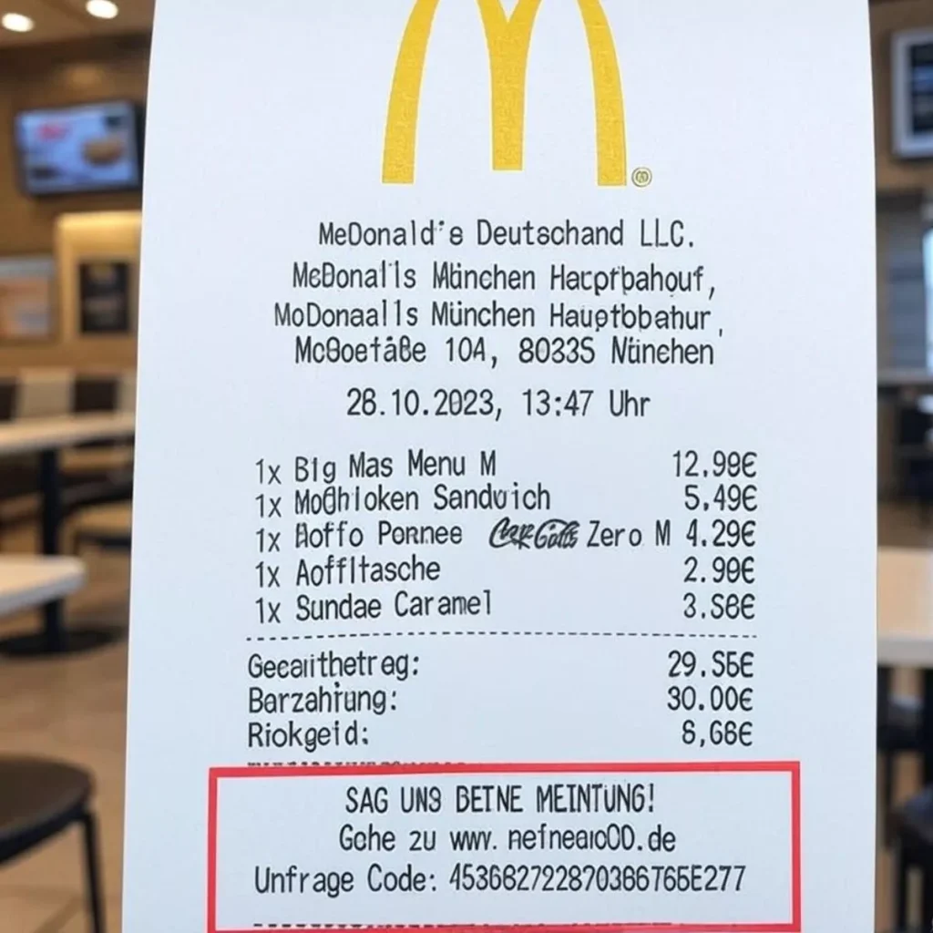 McDonald’s DeinFeedback Code – Gratis Kaffee oder Cola abholen über www.mcdonalds/deinfeedback.de
