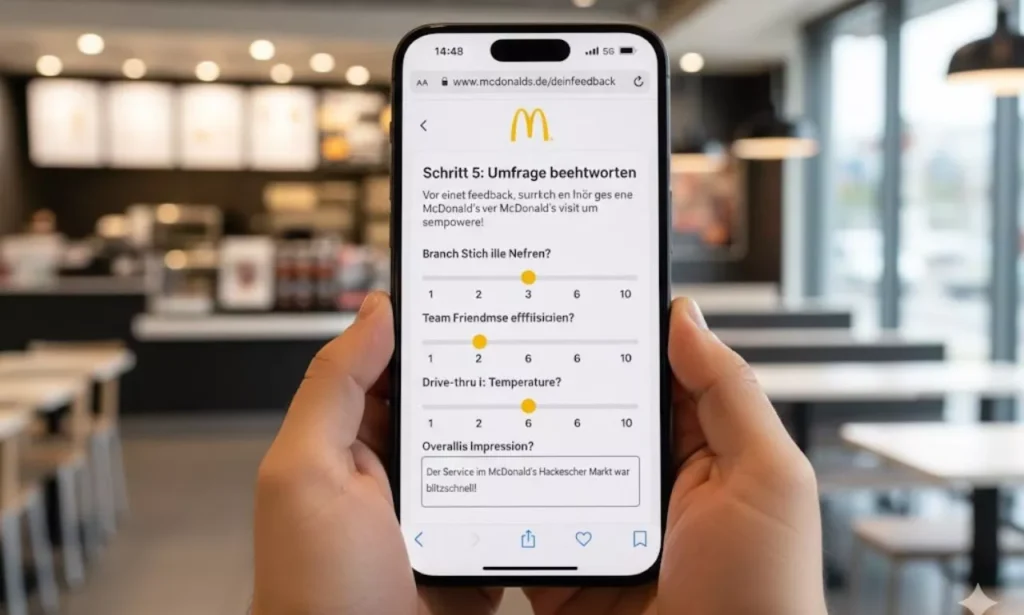 McDonald’s Feedback Portal – www.mcdonalds/deinfeedback
 mcdonalds feedback Bewertung und Code