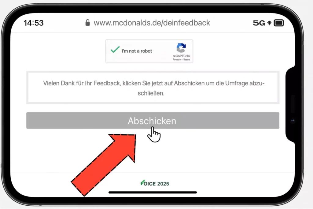 mcdonald's feedback survey