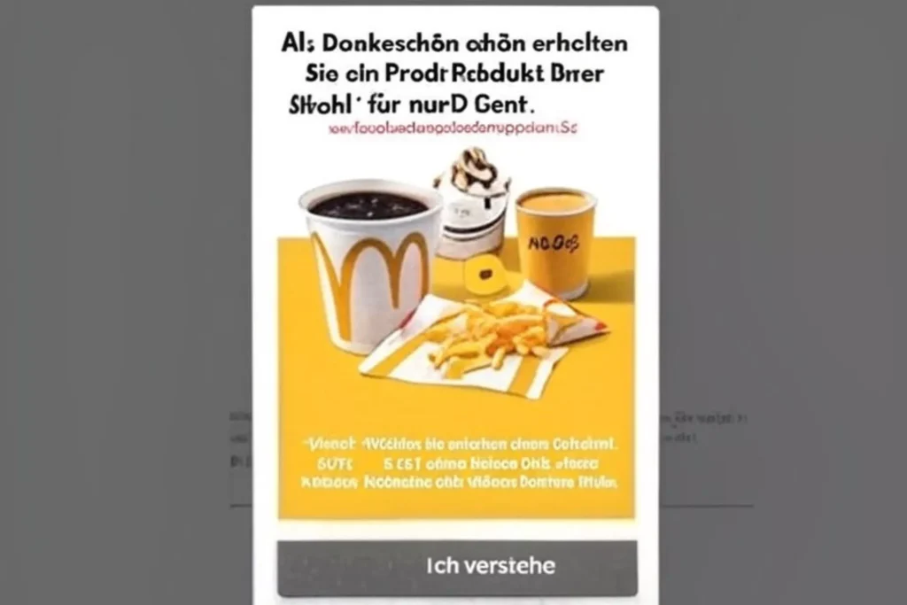 McDonald’s Feedback Survey Deutschland 2025 – www.mcdonalds/deinfeedback Code eingeben und kostenlosen Kaffee, Cola oder 50-Cent-Gutschein erhalten