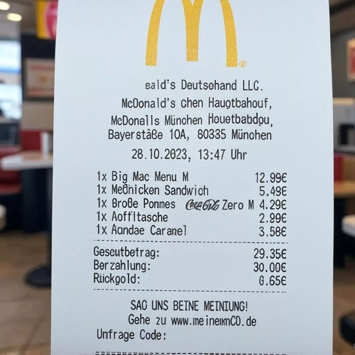 www.mcdonalds/deinfeedback
 – McDonald’s Feedback erklärt mit Beispielbildern und Code-Eingabe
