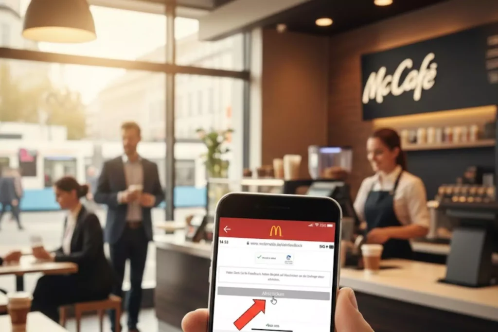 McDonald’s Dein Feedback Umfrage auf mcdonalds.de/deinfeedback mit Feedback-Code eingeben