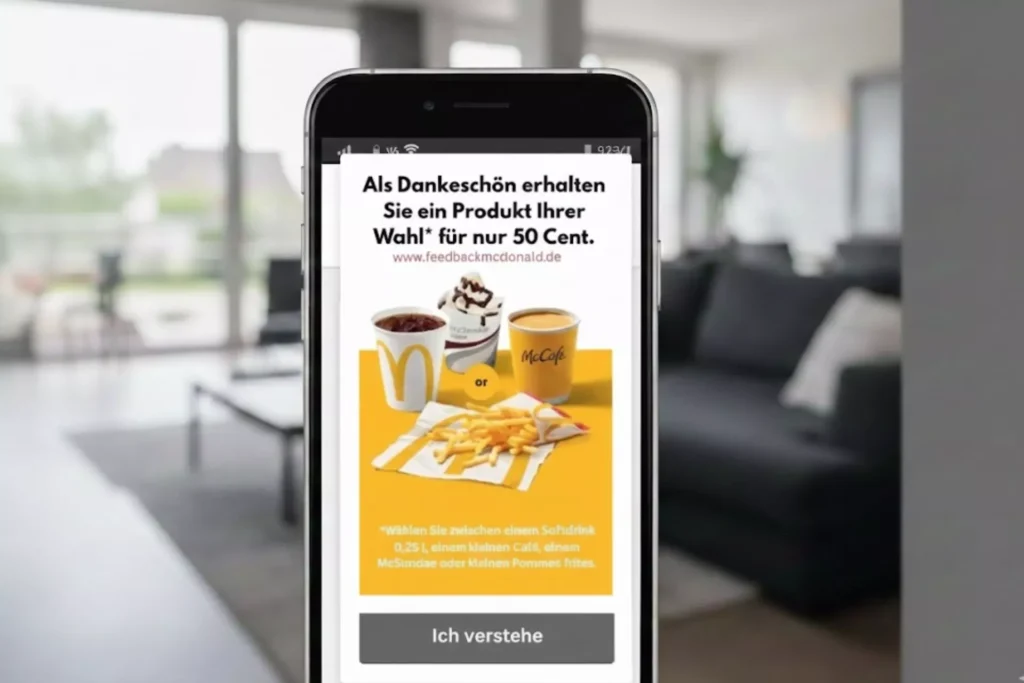 McDonalds Feedback Umfrage Deutschland – www.mcdonalds.de/deinfeedback